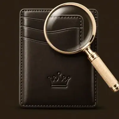 Wallet and magnifier — 22King