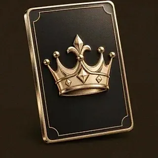 Crowned casino card — 22King