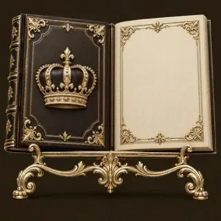 Ornate open book — 22King