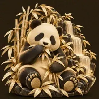 Panda eating bamboo — 22King